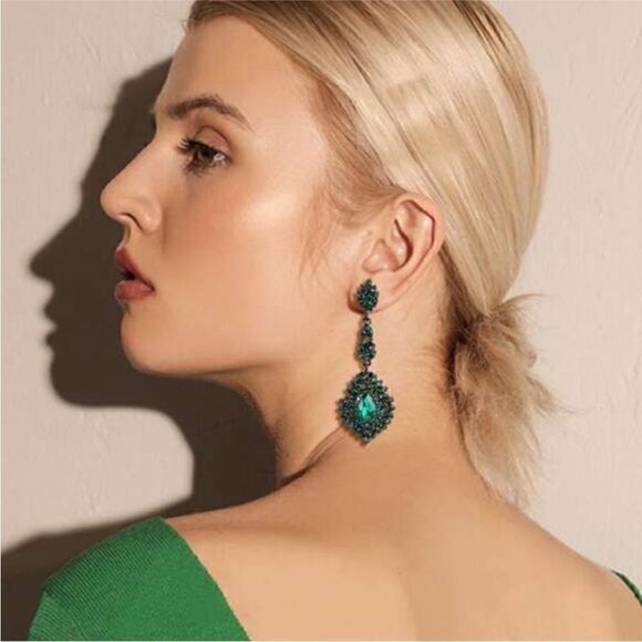 Statement drop earrings N432 - Picture 1 of 3